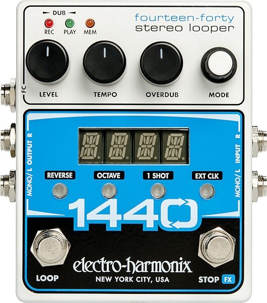 Electro-Harmonix 1440 Stereo Looper Pedal, New, Action Position Back