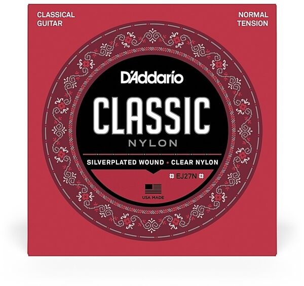 D'Addario EJ27N Normal Tension Classical Guitar Strings, New, view