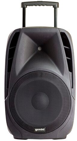 Gemini ES-15TOGO Powered PA System with Wireless Microphones, New, Front Handle Half Raised