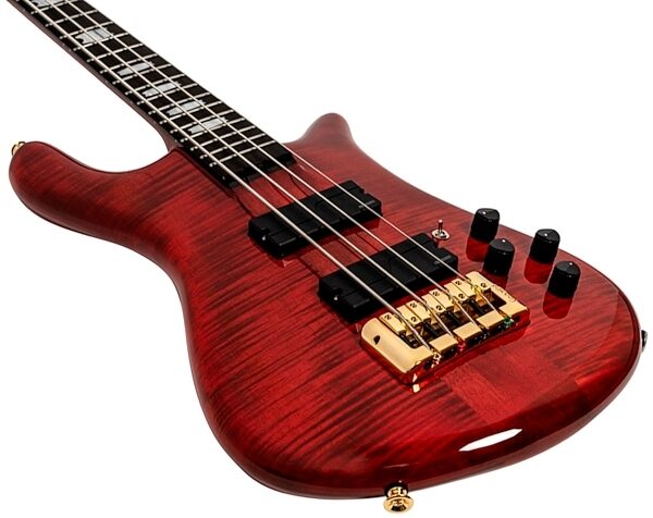 Spector Rudy Sarzo Euro LT Electric Bass (with Gig Bag), Scarlett Red, view