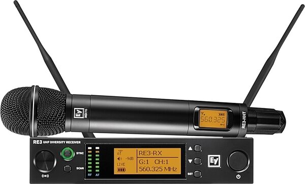Electro-Voice RE3-ND76 Wireless Vocal Microphone System, Band 5H (560-596 MHz), Main