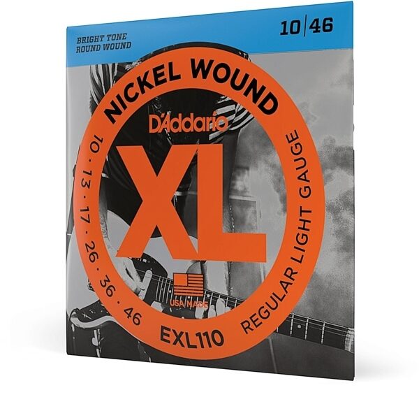 D'Addario EXL110 XL Electric Guitar Strings (Regular Light, 10-46), Single Set, main