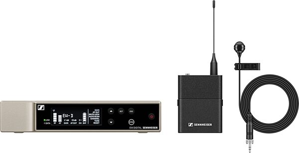 Sennheiser EW-D ME 4 Lavalier Set Wireless Microphone System, Band R1-6 (520-576 MHz), Action Position Front
