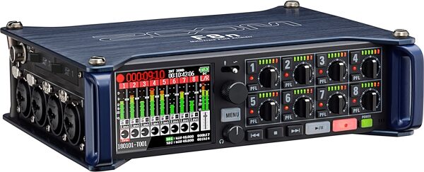 Zoom F8n Multi-Track Recorder, Warehouse Resealed, Main Side