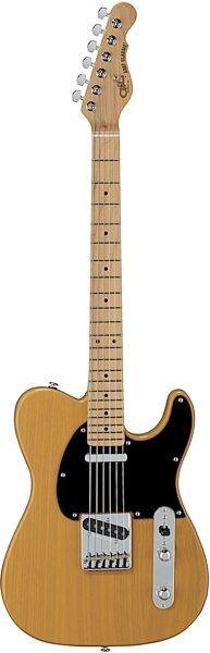G&L Fullerton Deluxe ASAT Classic Alnico Electric Guitar (with Gig Bag), Butterscotch, Main