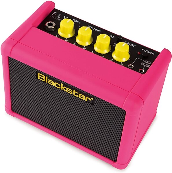 Blackstar Fly 3 Limited-Edition Neon Battery-Powered Guitar Combo Amplifier (3 Watts), Neon Pink, Action Position Back