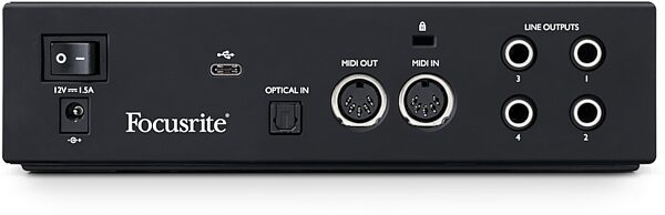 Focusrite Clarett Plus 2Pre USB Audio Interface, New, Main Back