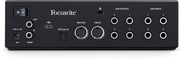 Focusrite Clarett Plus 4Pre USB Audio Interface, New, Main Back