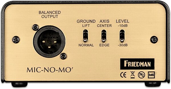 Friedman Mic-No-Mo Passive Guitar Cabinet Emulated DI Box, New, Action Position Back