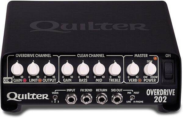 Quilter Overdrive 202 Guitar Amplifier Head (200 Watts), New, Action Position Front
