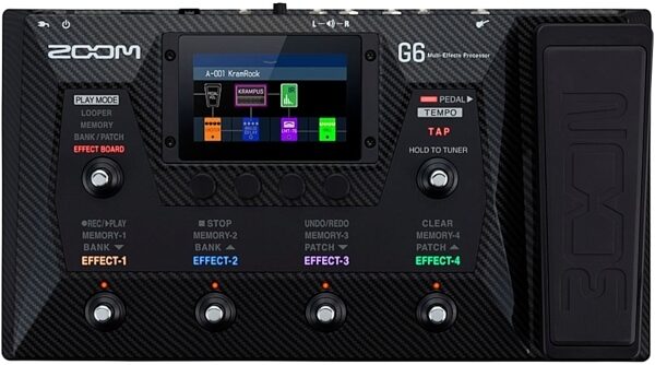 Zoom G6 Guitar Multi-Effects Processor Pedal, New, Main