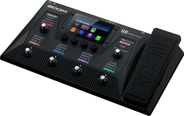 Zoom G6 Guitar Multi-Effects Processor Pedal, New, Action Position Back