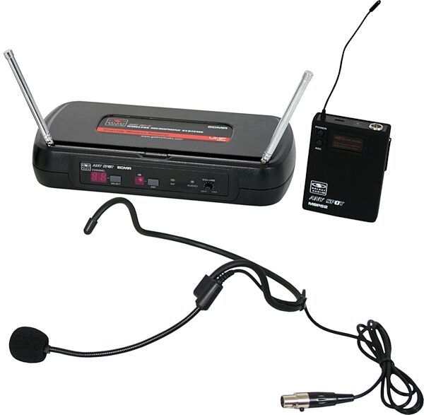 Galaxy Audio ECMR/52HS Headset Microphone Wireless System, Band D 584-607 MHz, Main