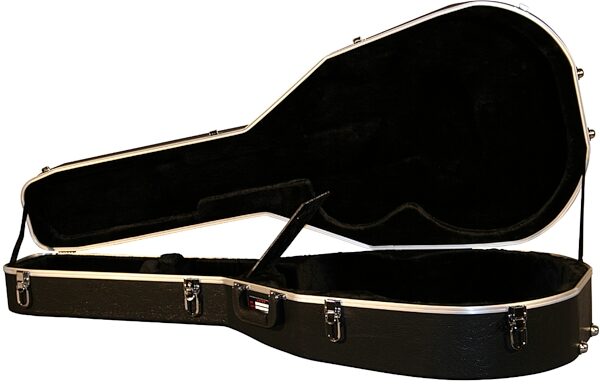 Gator GCJUMBO Deluxe ABS Jumbo Acoustic Guitar Case, New, Open