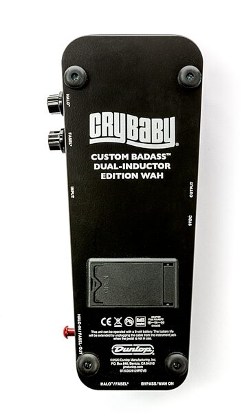 Dunlop GCB65 Cry Baby Custom Badass Dual-Inductor Edition Wah Pedal, New, Action Position Back