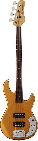 G&L Fullerton Deluxe L-2000 Electric Bass (with Gig Bag), Pharaoh Gold, Action Position Back