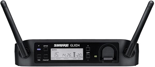 Shure GLXD14/SM35 Wireless Headset Microphone System, Band Z2 (2.4 GHz), Blemished, Receiver Front