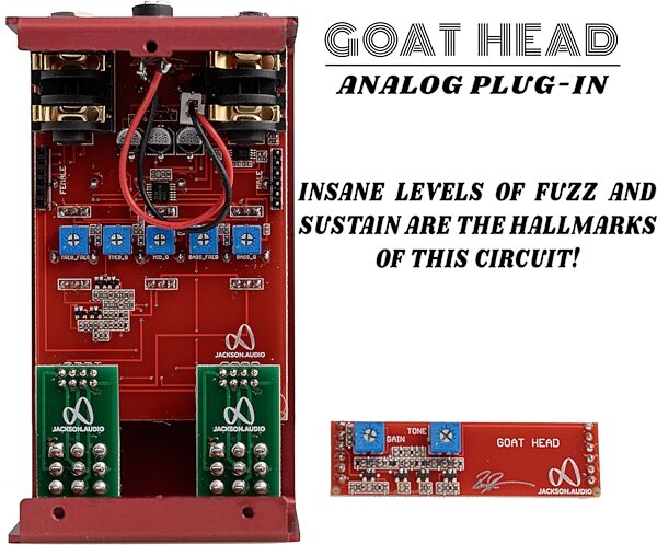 Jackson Audio Goat Head Fuzz Plug-In Module for Modular Fuzz Pedal, New, Action Position Back