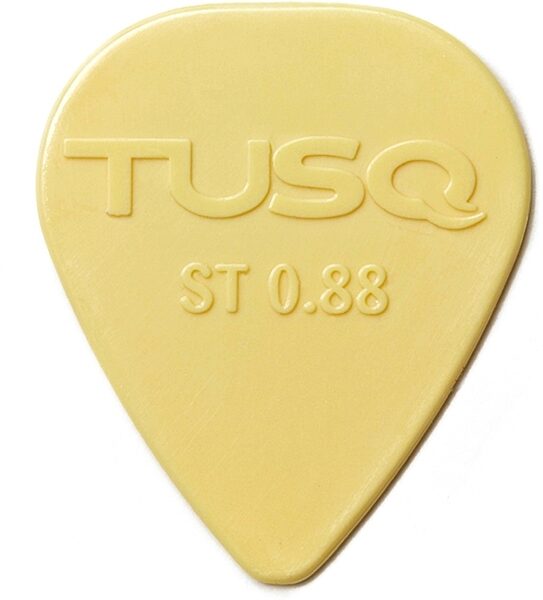 Graph Tech TUSQ Warm Tone Standard Guitar Picks, Vintage Cream, 88mm, PQP-0088-V6, 6-Pack, Action Position Back