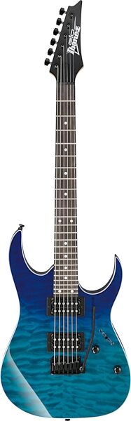 Ibanez GRG120QASP Gio Series Electric Guitar, Blue Gradation, Action Position Back