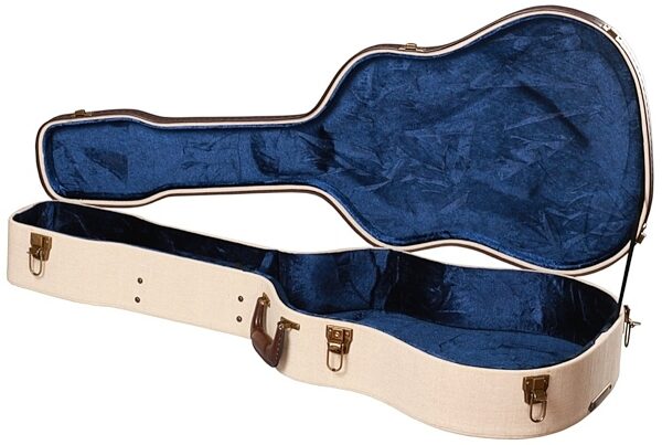 Gator Journeyman Acoustic Guitar Deluxe Wood Case, New, Open