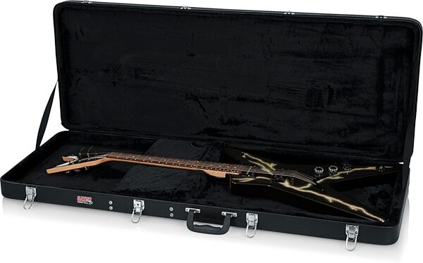 Gator GWE-EXTREME Hard-Shell Wood Guitar Case, New, Action Position Front