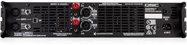 QSC GXD 8 Class D Power Amplifier with DSP, New, Rear