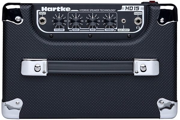 Hartke HD15 HyDrive Bass Combo Amplifier (15 Watts, 1x6.5"), New, Top