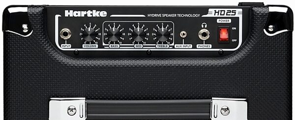 Hartke HD25 HyDrive Bass Combo Amplifier (25 Watts, 1x8"), New, Top