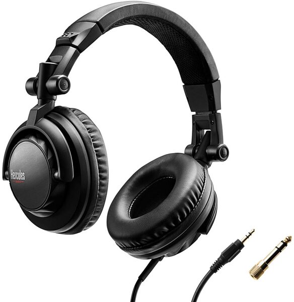 Hercules HDP DJ45 High-Performance DJ Headphones, New, Action Position Headstock