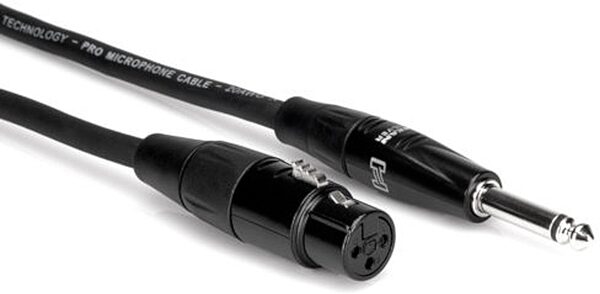 Hosa Pro Hi-Z XLR Microphone Cable (XLR to 1/4" TS), 5', HMIC-005HZ, Action Position Back