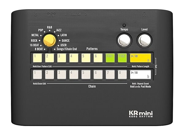 Korg KR Mini Rhythm Machine, New, Main