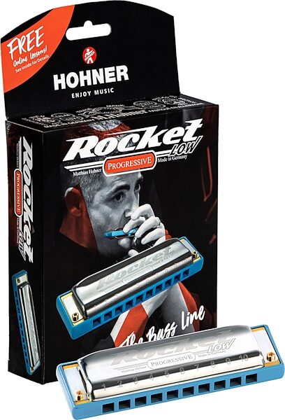 Hohner Rocket Low Harmonica, Key of C, Box