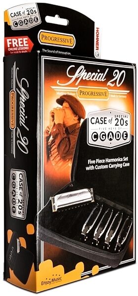 Hohner SPC Special 20 Harmonica Five-Pack (with Case), 5-Pack, ve