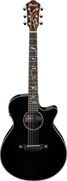 Ibanez AEG550 Acoustic-Electric Guitar, Black High Gloss, view