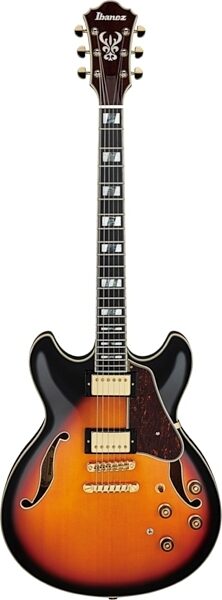 Ibanez Artstar AS113 Electric Guitar (with Case), Brown Sunburst, view