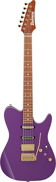 Ibanez LB1 Lari Basilio Electric Guitar (with Case), Violet, Action Position Back