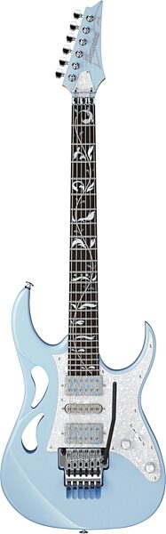 Ibanez Steve Vai PIA Electric Guitar (with Case), Blue Powder, Action Position Back