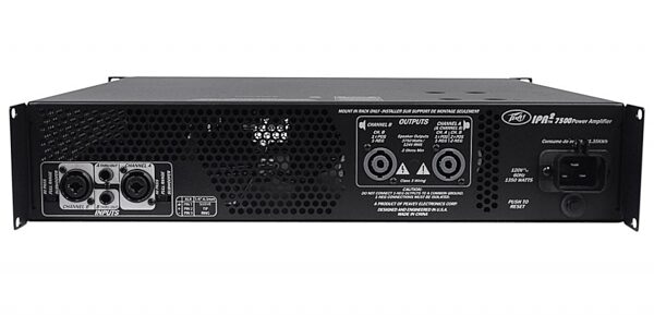Peavey IPR2 7500 Power Amplifier, New, Rear