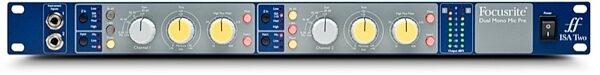 Focusrite ISA Two Dual-Channel Microphone Preamplifier, New, Front