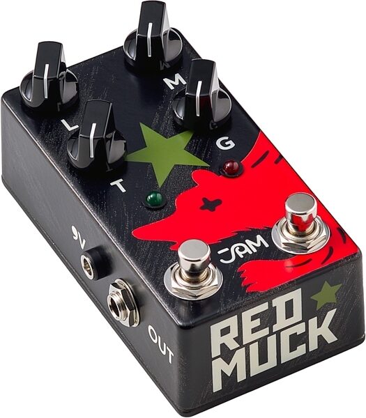 JAM Pedals Red Muck Bass Fuzz Distortion Pedal, New, Action Position Side