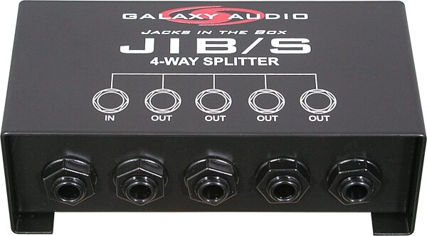 Galaxy Audio JIB/S 4-Way 1/4" Splitter, New, Action Position Front