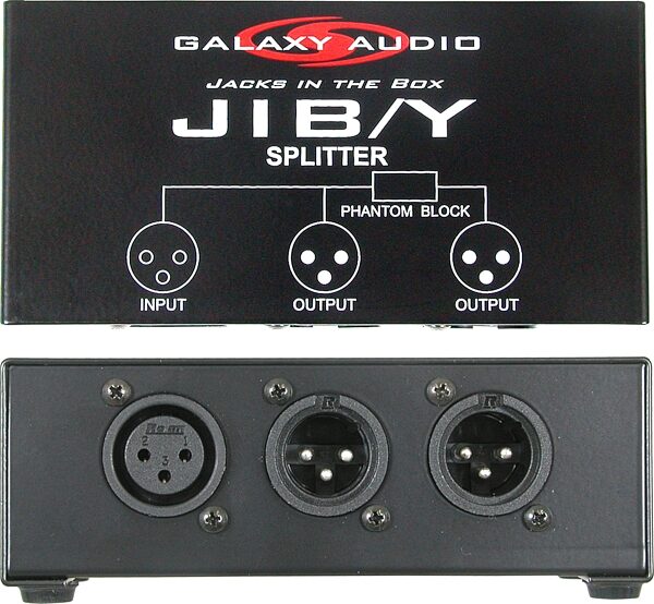 Galaxy Audio JIB/Y 3-Way XLR Splitter, New, Action Position Front