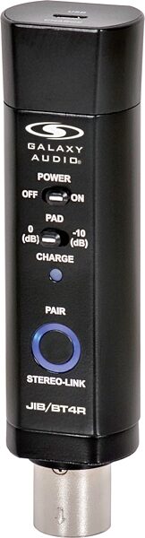 Galaxy Audio JIB/BT4R Portable Bluetooth Receiver, Single, Front