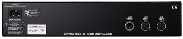Universal Audio LA-610 MkII Classic Tube Microphone Preamplifier, New, Back