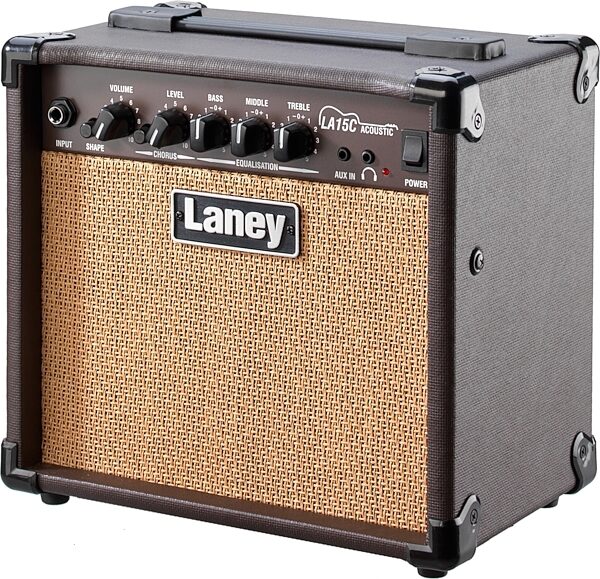 Laney LA15C Acoustic Combo Amplifier (15 Watts, 2x5"), New, Angled Front