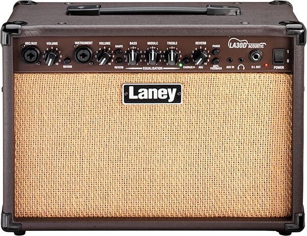 Laney LA30D Acoustic Combo Amplifier (30 Watts, 2x6.5"), New, Action Position Back