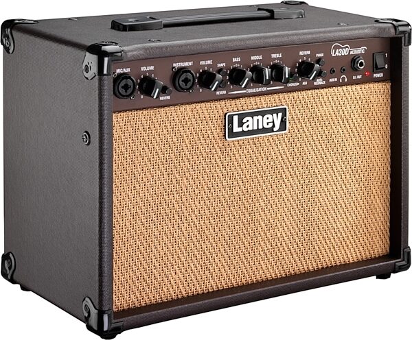 Laney LA30D Acoustic Combo Amplifier (30 Watts, 2x6.5"), New, Angled Front
