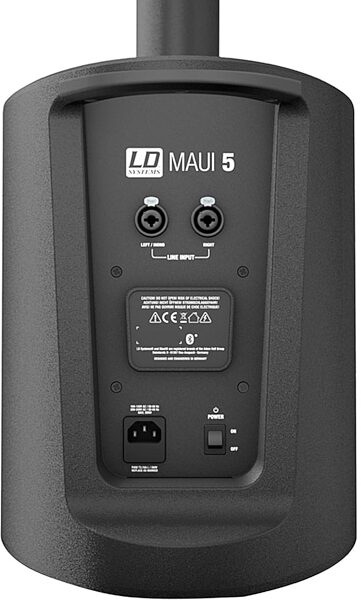 LD Systems Maui 5 Ultra-Portable Column PA System, Black, View 4
