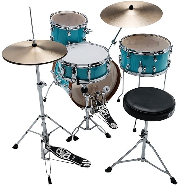 Tama Club Jam Drum Shell Kit, 4-Piece, Aqua Blue, View